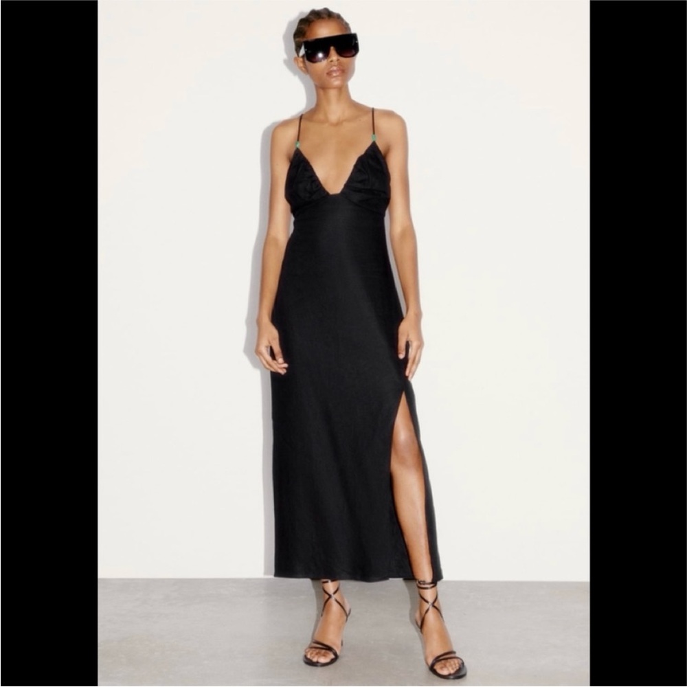 Zara Black Backless Dress